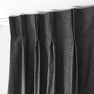 Night curtain Flemish hook double pleat